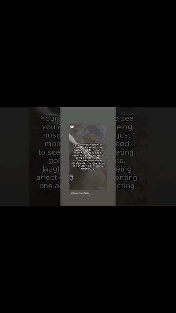 Your children need to see.. .