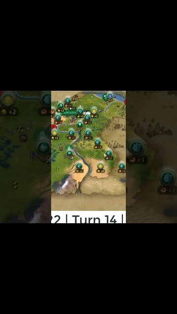 #oneturnadaychallenge #civ6 – Turn 14 - BARBARIAN STRIKE #shorts