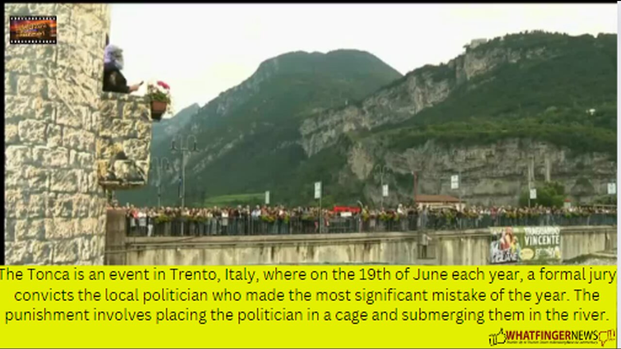 The Tonca is an event in Trento, Italy, where on the 19th of June each year