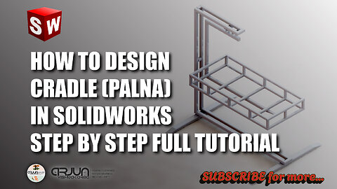 SolidWorks Cradle Design Tutorial | 3D Modeling | #trending #viralvideo #ytviral #solidworkstutorial