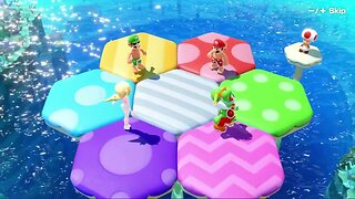 Mario Party Superstars ☀️Beach Minigames - Luigi Yoshi Rosalina Mario