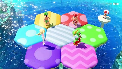 Mario Party Superstars ☀️Beach Minigames - Luigi Yoshi Rosalina Mario