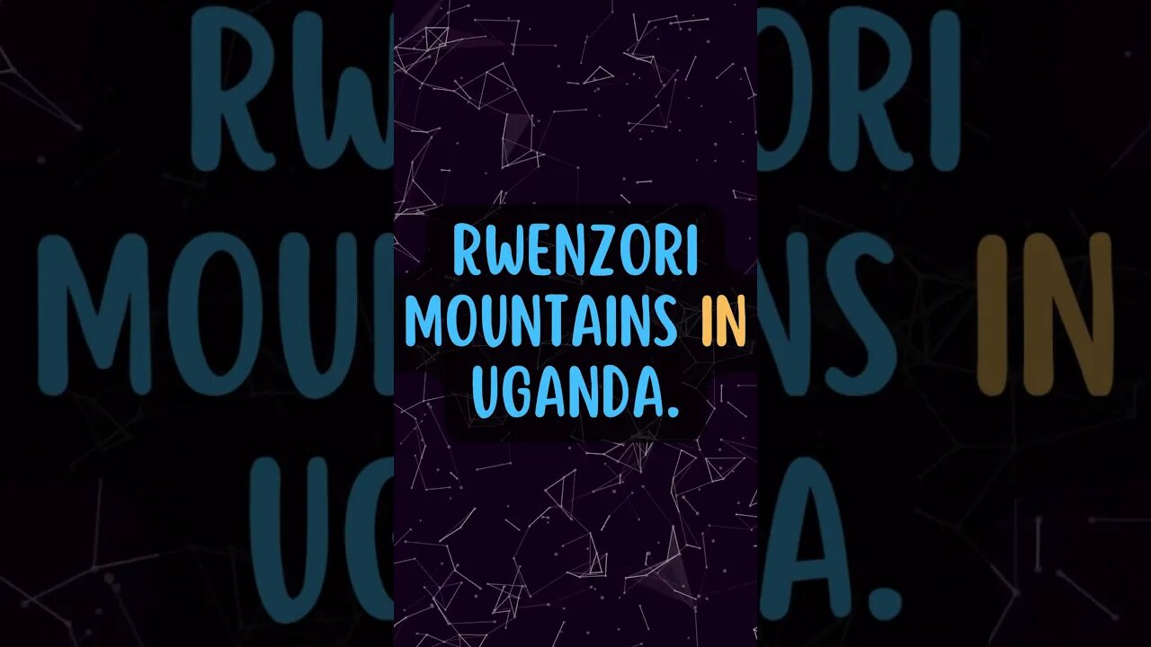 ⛰Discover Fascinating Nature Facts👀#shorts #shortsfact #naturefacts #mountainrange #uganda