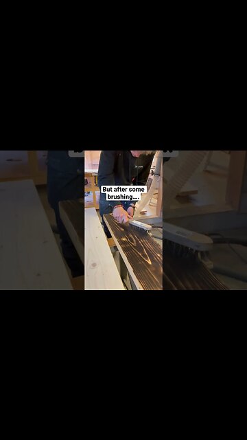 Burning my Dining Table?! #woodworking #woodworkingshorts #shousugiban