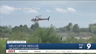 Sheriff’s Helicopter lifts kayaker to safety