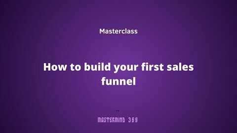 How to build your first sales funnel