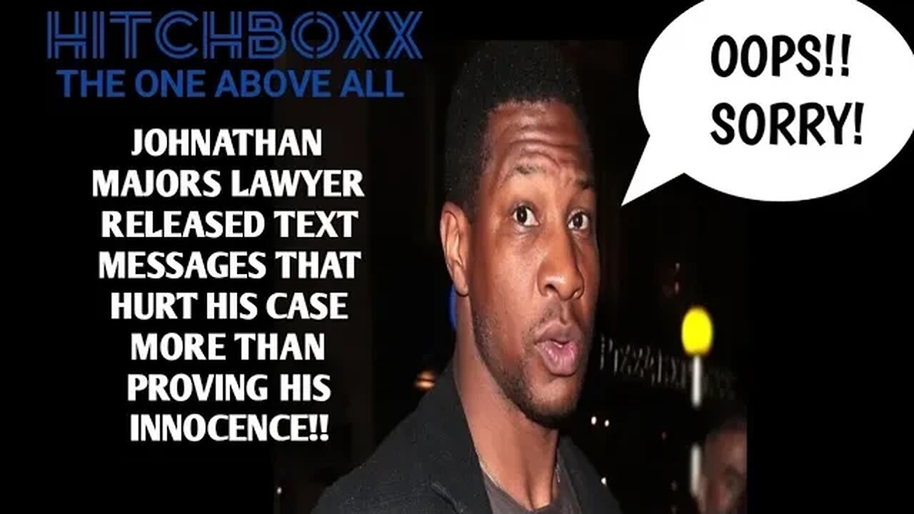 ACTOR JOHNATHAN MAJORS BUSTED ON HIMSELF FROM TEXT MESSAGES THAT PROVES HE DID ASSAULTED HIS GF!