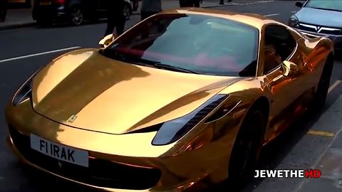 Gold Ferrari Belonging To Kickboxing Champion