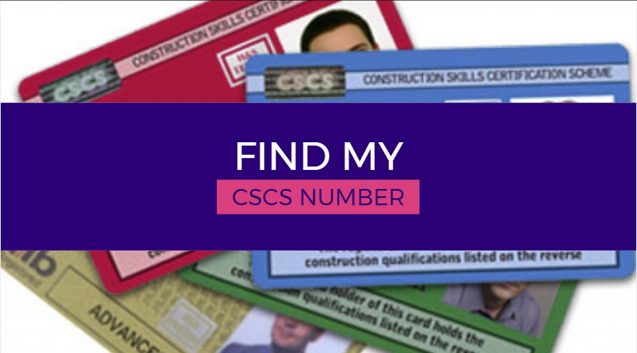 How to find my CSCS number ?