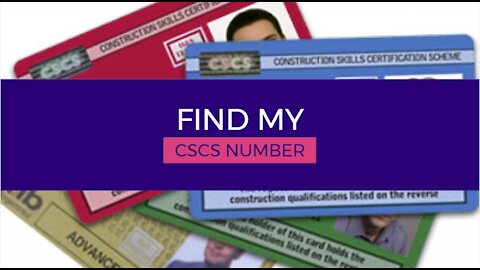 How to find my CSCS number ?