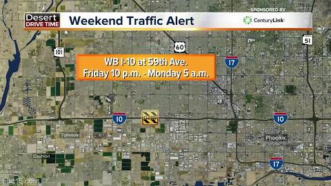 Roads to avoid this weekend in Valley