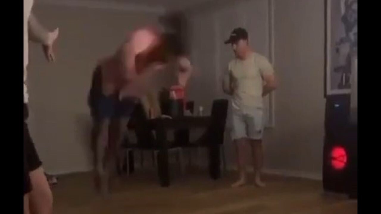 Dude Tries To Impress His Friends With A Front Flip But The Landing Was Kinda Fishy