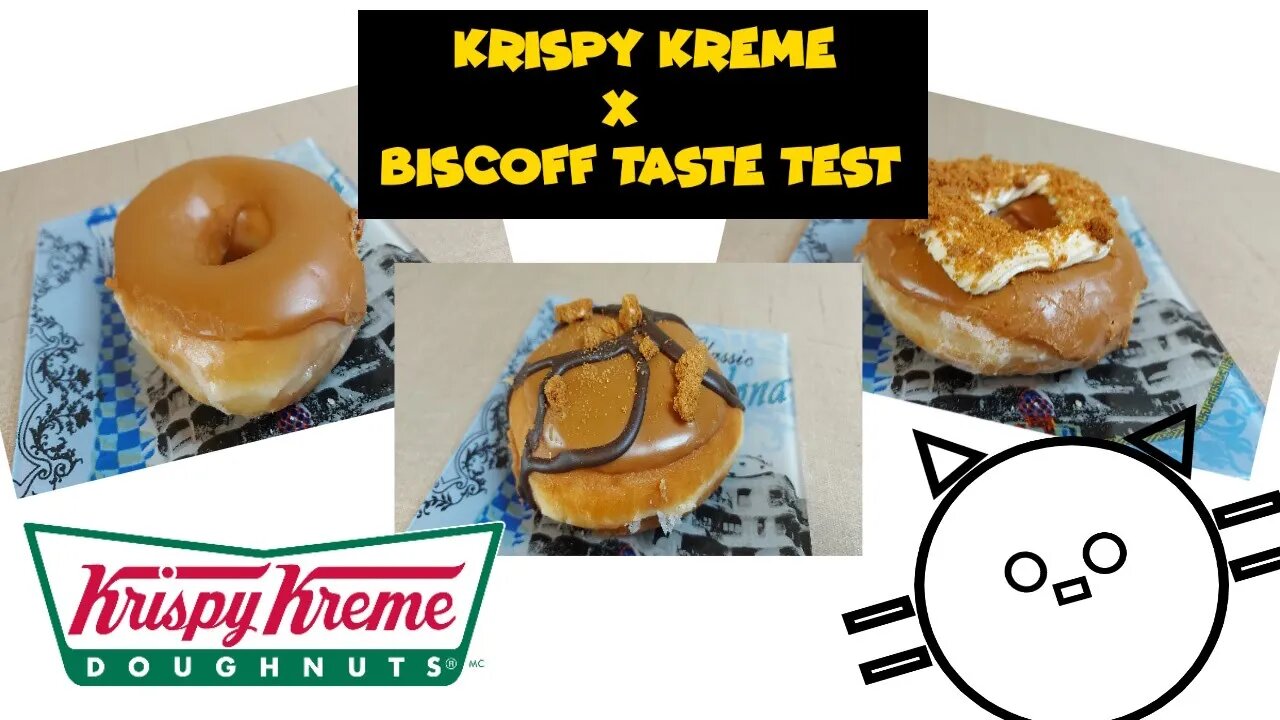 Krispy Kreme x Biscoff Doughnuts Taste Test!