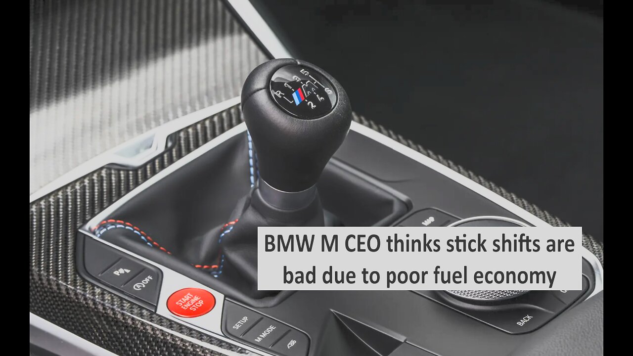 BMW M CEO doesn’t like stick shifts, says they aren't fuel efficient