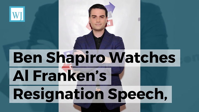 Ben Shapiro Watches Al Franken’s Resignation Speech, Instantly Realizes The Big Problem With It