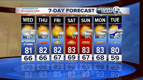 Wednesday midmorning forecast