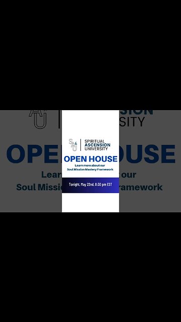 SAU Open House tonight! Here's the Zoom link: linktr.ee/the_spirit_doula