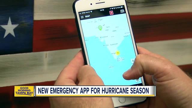 Tampa Bay area Marine develops free phone app so people can get or offer help during a hurricane