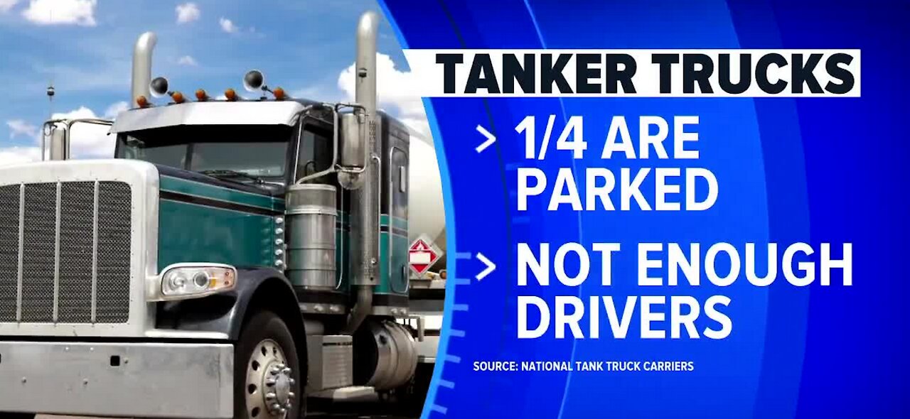 Tanker tank driver shortage could impact summer travel, gas prices