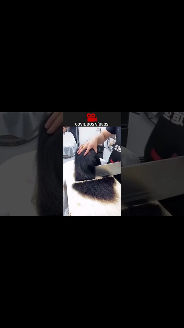 cortando o cabelo com facão #shorts #cortes #cut