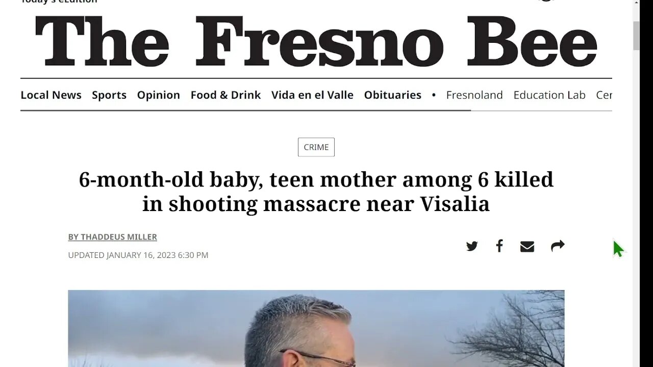 🟨 洛杉磯維薩利亞附近槍擊案造成 6 人死亡，其中包括 6 個月大的嬰兒和他十幾歲的母親