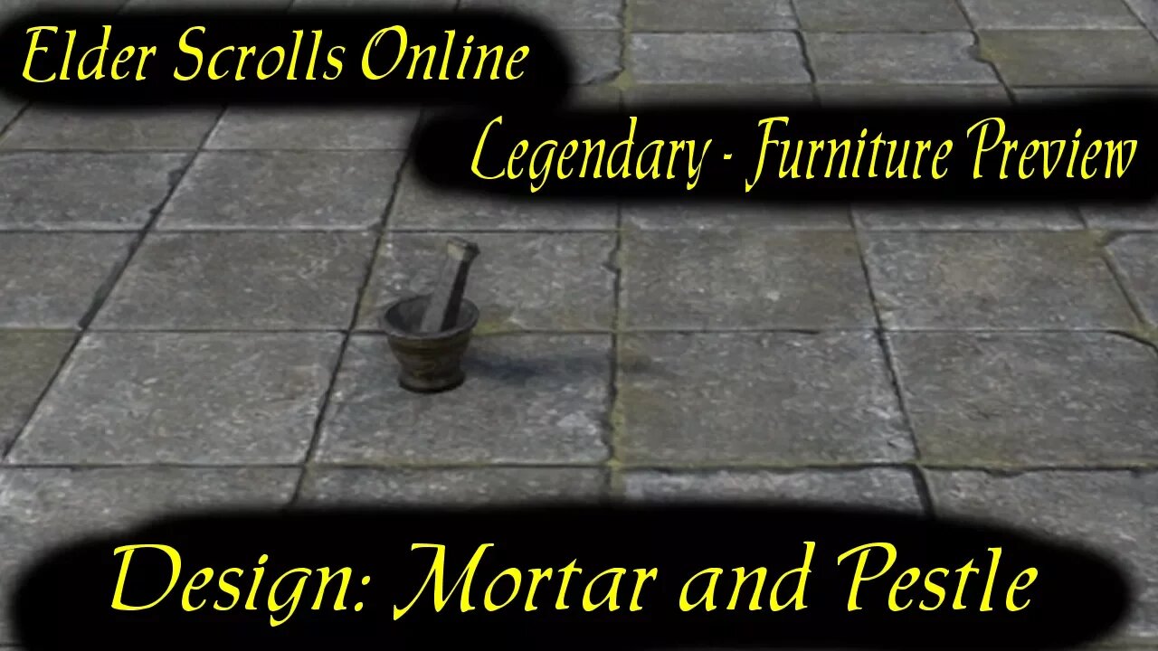 ESO Design: Mortar and Pestle [legendary design] furniture preview