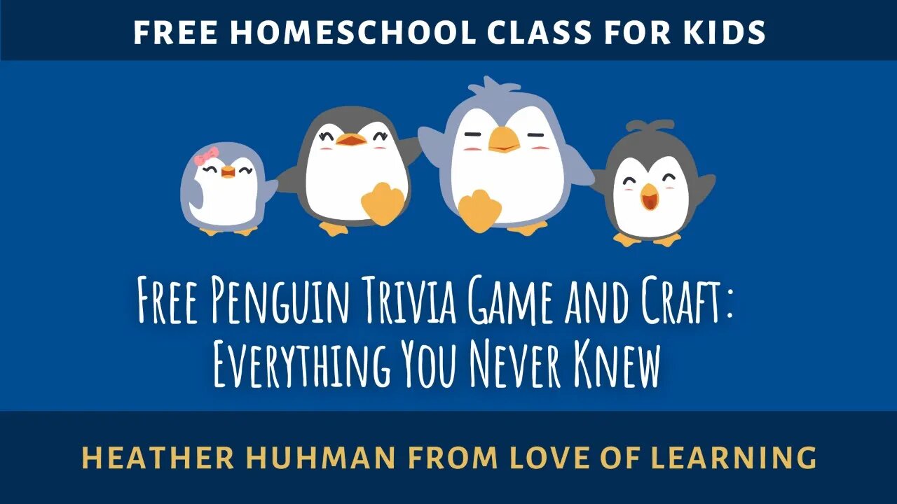 Free Penguin Trivia Game and Craft: Everything You Never Knew