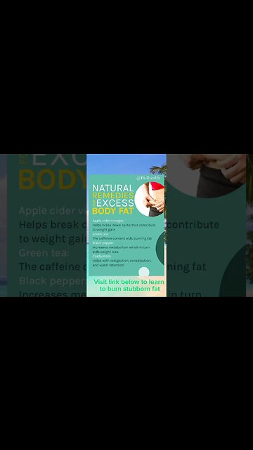 How to reduce excess body fat naturally | How to get rid of excess body fat fast #shorts