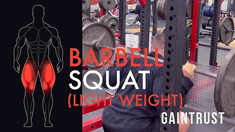 Barbell Squat Light Weight