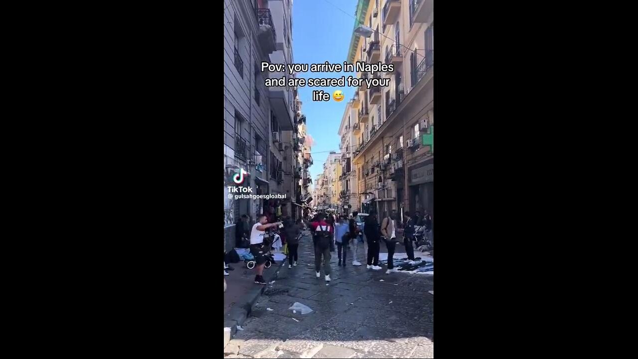 😢The Once Beautiful Naples, Italy. Mass Migration Turning All Western Nations Into 3rd World Hellholes.