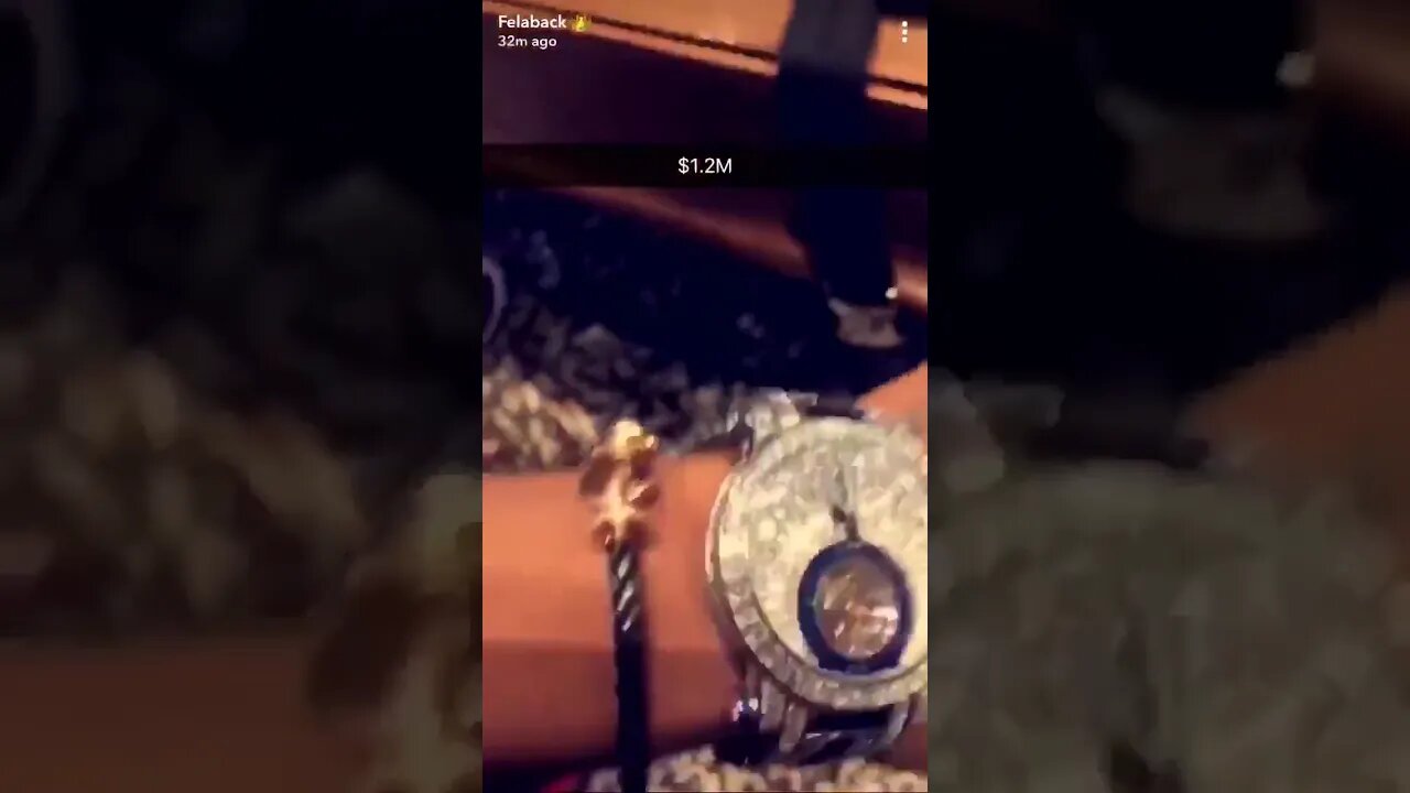 Wizkid was already wearing a $1.2m Wrist Watch in 2018