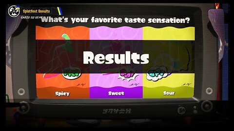 Splatoon 3 - Splatfest #3 (Global): Spicy vs. Sweet vs. Sour - Final Results