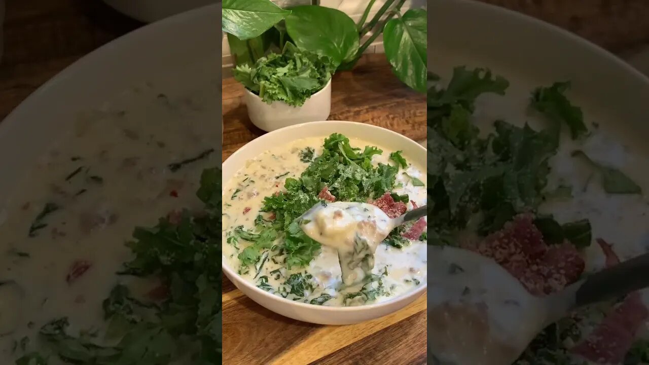 Olive gardens Zuppa Toscana soup | keto recipes | low carb | low carb diet | low carb recipes#Shorts