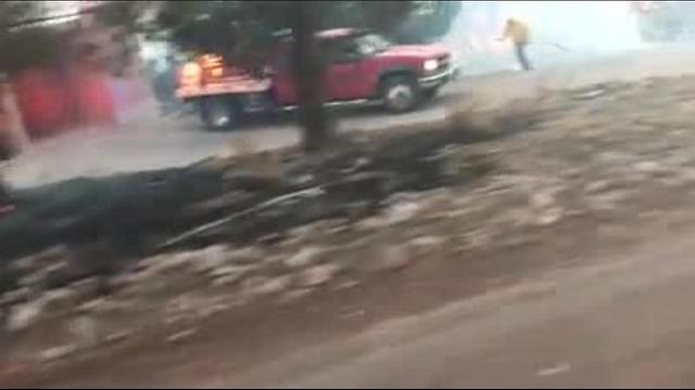 Viewer captures amazing Los Encinos Fire evacuation video