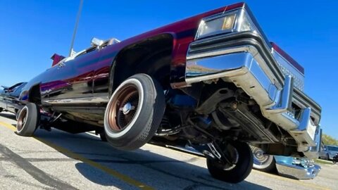 The Latino Lowrider Car Show & Car Hopping Competition At JCCC - 2022