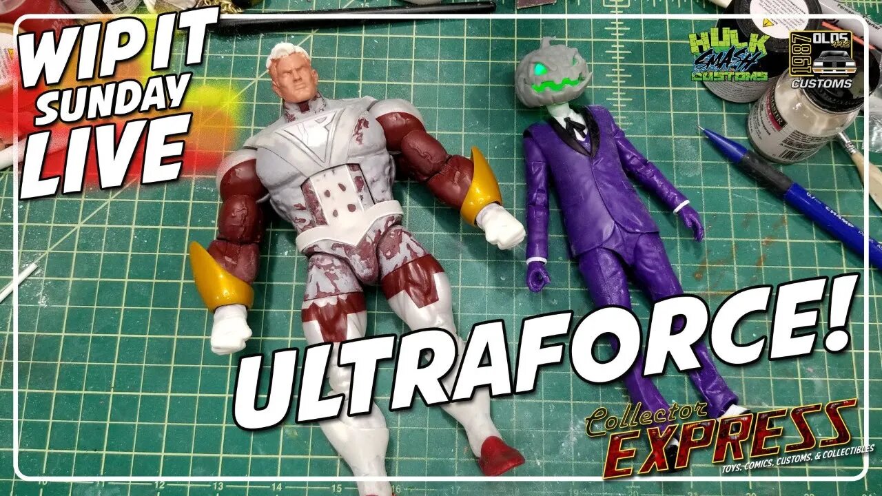 Customizing Action Figures - WIP IT Sunday Live - Episode #18 - Ultraforce!