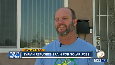 Syrian refugees train for jobs in San Diego solar industry