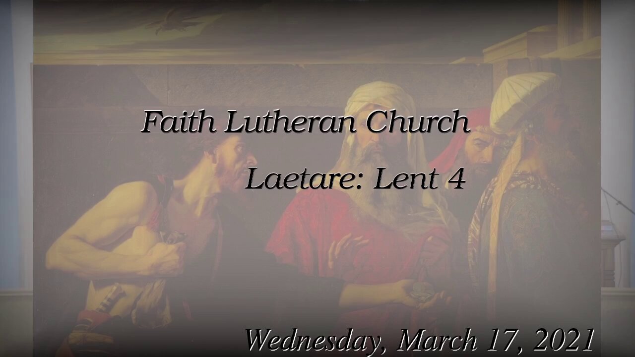 Mar. 17, 2021 Vespers Lent 4