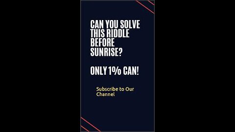 Can You Solve This Riddle Before Sunrise? 🌅 Only 1% Can!