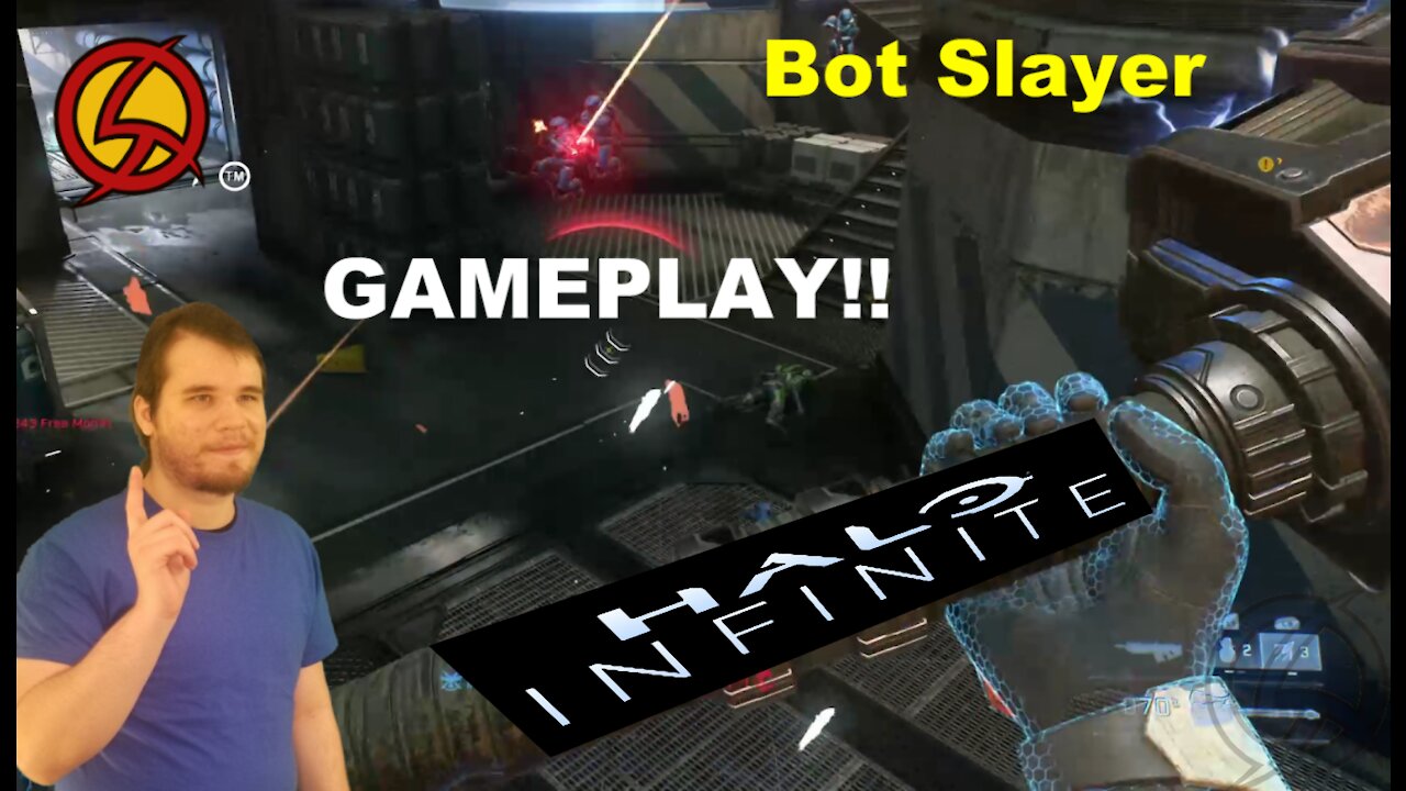 Halo Infinite 1st Beta Spartan Difficulty Bot Slayer (Recharge) | Solo Play