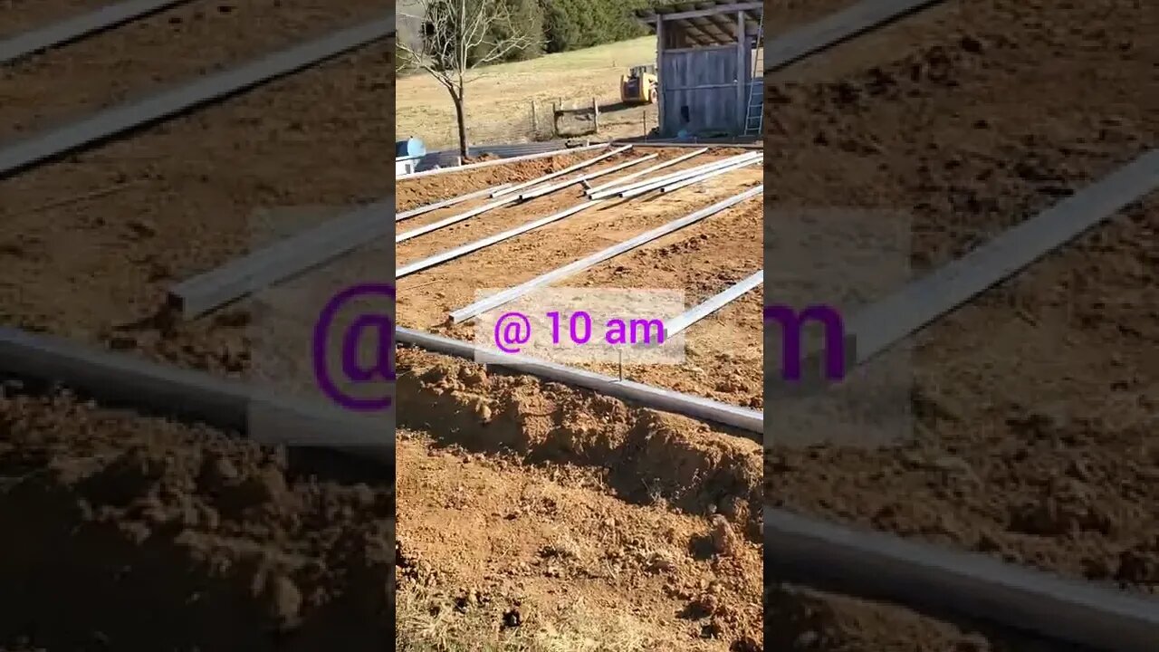 Working on putting up a new barn #work #farm #barn #farmlife #help