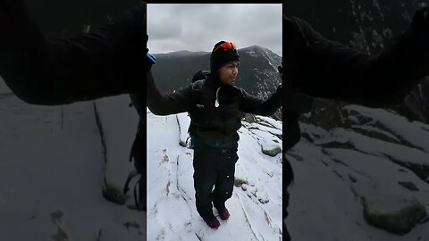 Hiking in winter