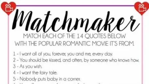 MATCHMAKER GAME