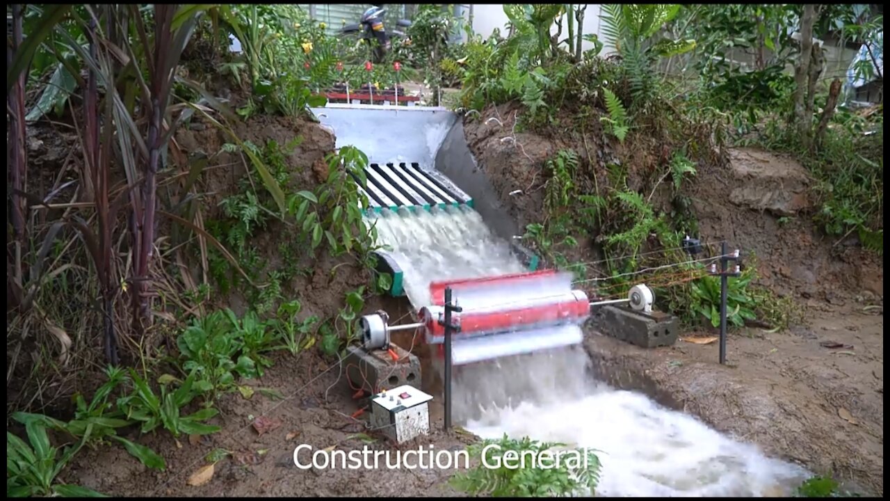 Mini Hydroelectricity with 8Extremely powerful water outlets