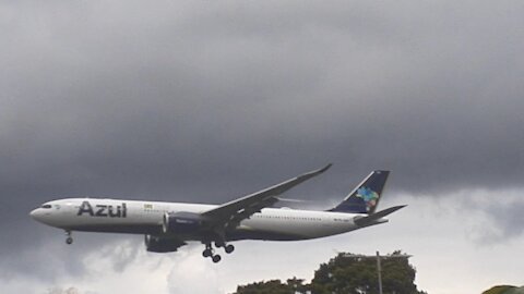 Airbus A330NEO PR-ANW na final antes de pousar em Manaus vindo de Campinas