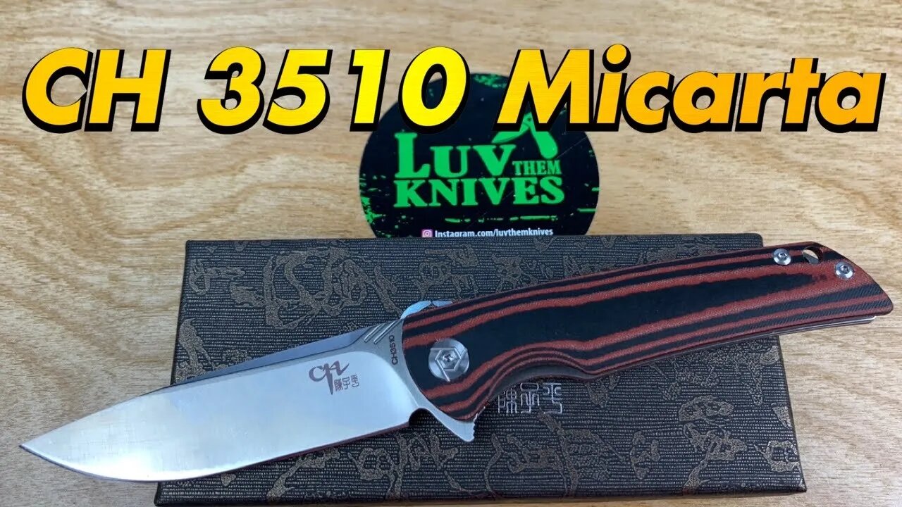 CH 3510 Micarta / includes disassembly/ super fidget friendly inexpensive EDC !!