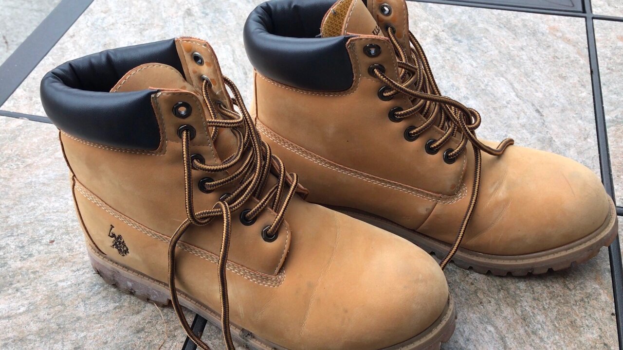 U.S. Polo Assn wheat color, synthetic leather, lace up, combat, Reston Boots review