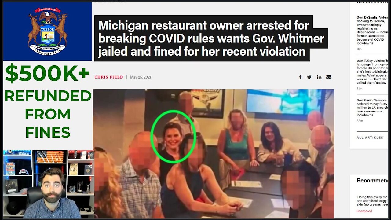 HUGE Refunds For MI Businesses & Calls For Whitmer's ARREST!