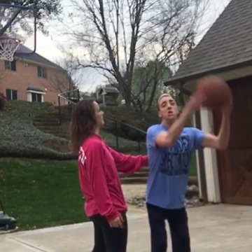 Double Win Behind The Back Basketball Swish: Nothing Sweeter!