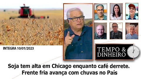 Soja tem alta em Chicago enquanto Café derrete. Frente fria avança com chuvas no País